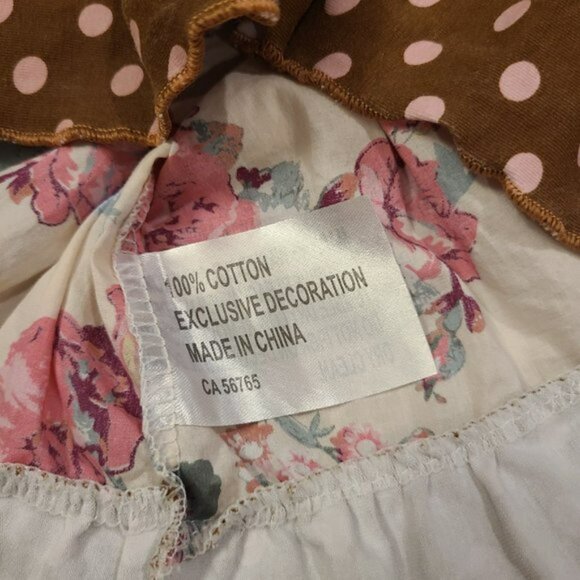 Tutu & Lulu toddler girl boutique dress brown grey floral size 2T - 3T - Picture 10 of 10